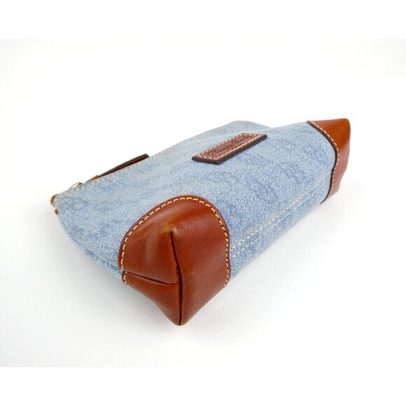 Dooney & Bourke Denim & Leather Coin Purse Pouch - Picture 6 of 14